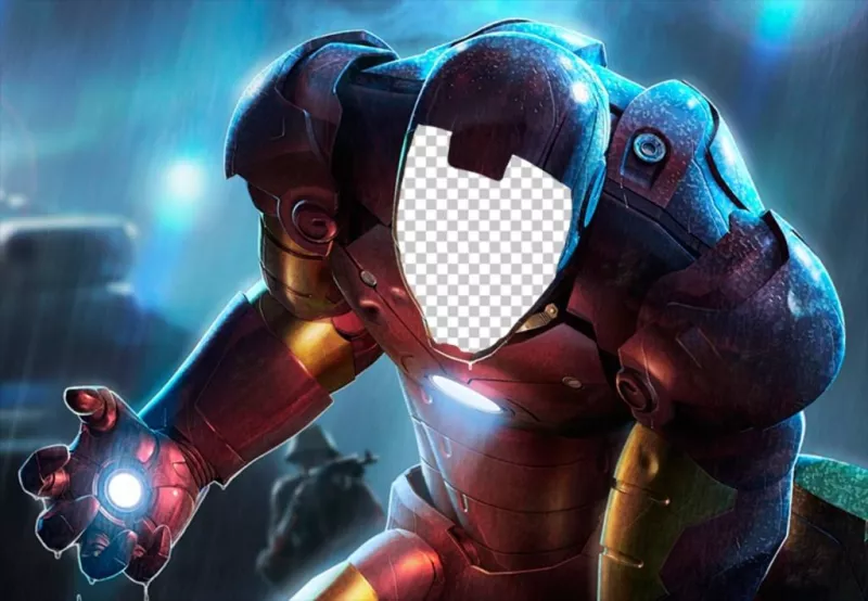 Fotomontagem para colocar seu rosto no especial armadura do Homem de Ferro ..
