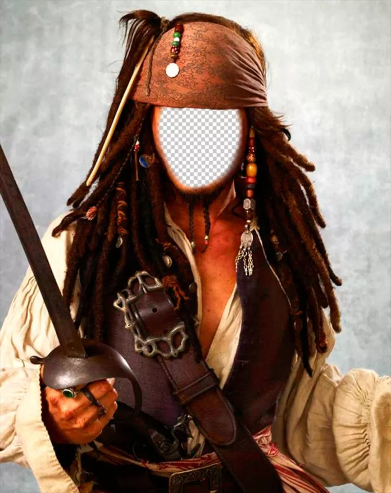 Fotomontagem de Capitão Jack Sparrow. ..