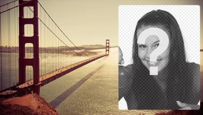 Cartão com a Ponte Golden Gate ..