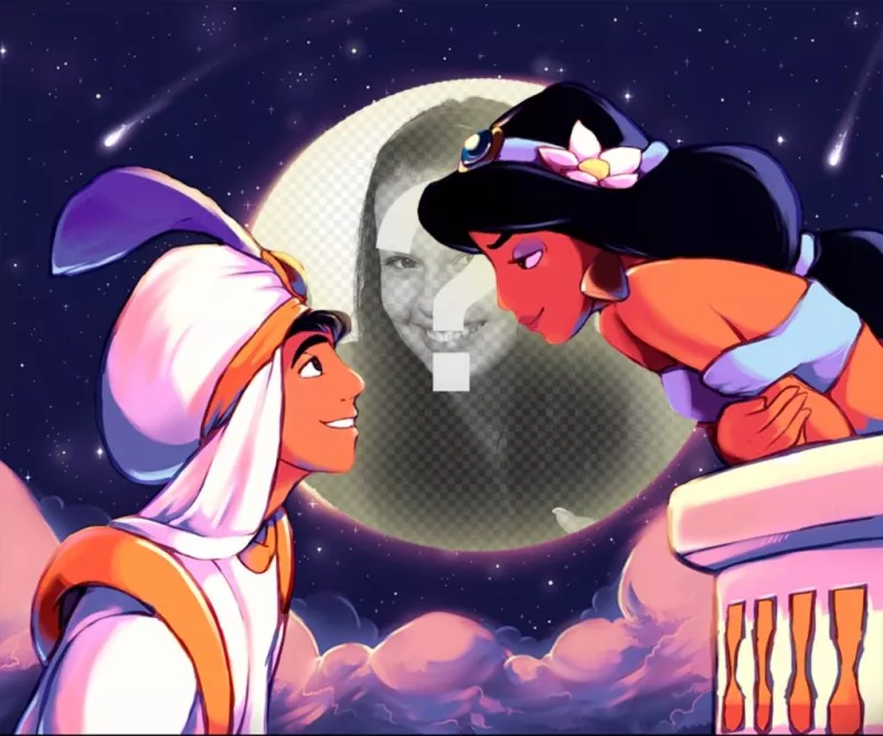 Fotomontagem do filme Aladdin ..