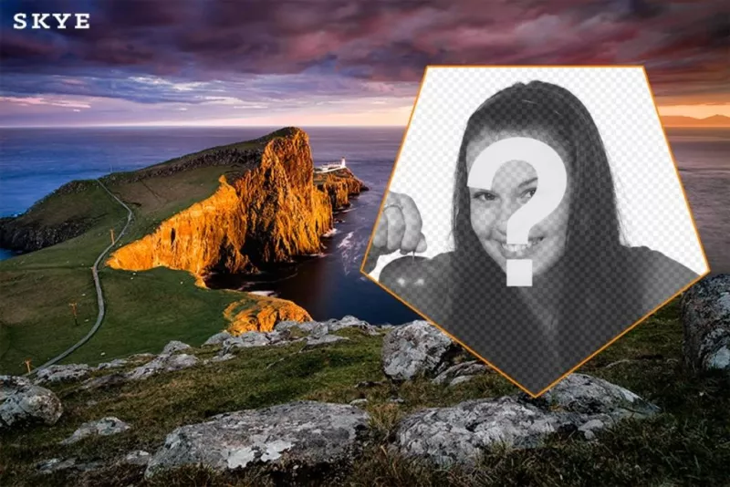 Cartão customizável com uma foto da ilha de Skye ..