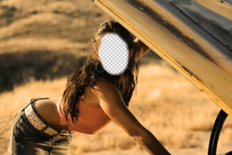 Fotomontagem de Megan Fox em uma cena para adicionar um ..