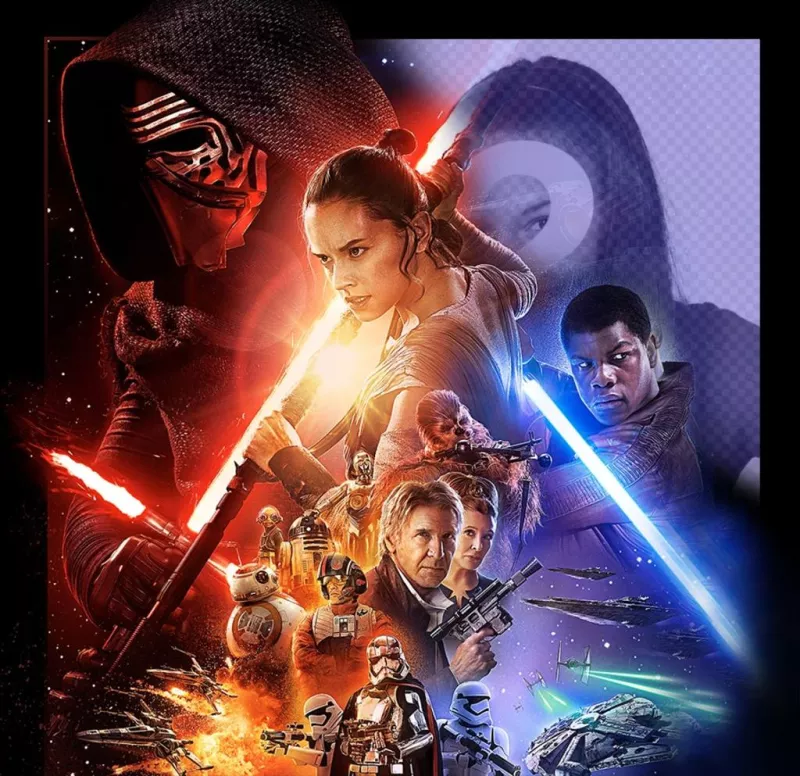 Efeito da foto do cartaz de Star Wars VII para carregar seu ..