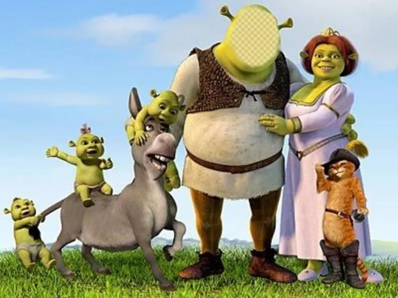 Transforma-te em Shrek colocando o teu rosto no corpo dele online  ..