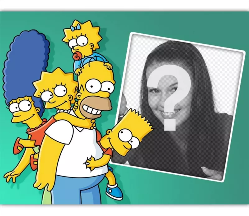 Carregue sua foto junto com toda a família Simpson e por ..