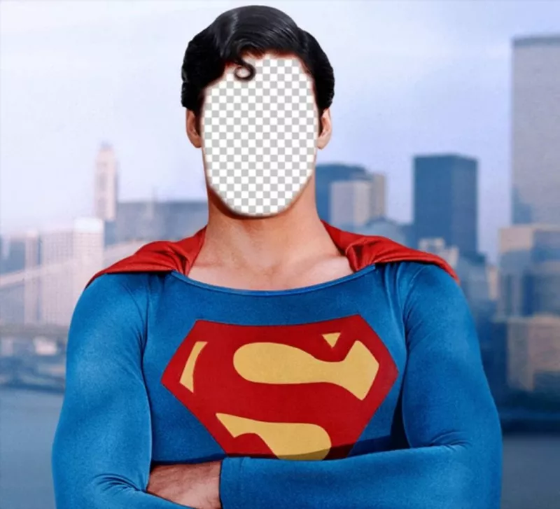 Fotomontagem para se tornar Superman com a foto que deseja ..