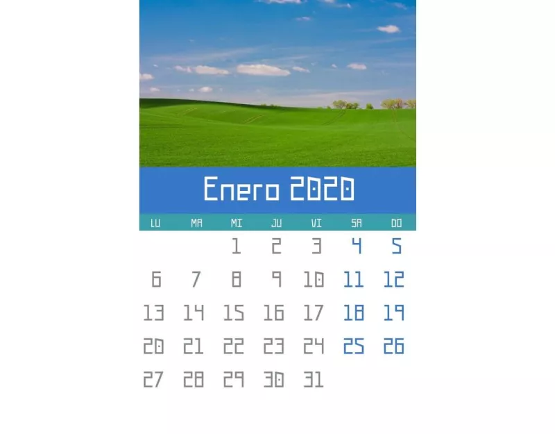 Crie um calendário de meses personalizado de 2024 ..