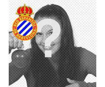 avatar personalizado com o espanyol barcelona time futebol escudo