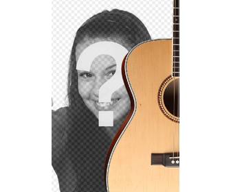 fotomontagem colocar guitarra espanhola em uma foto e adicione o texto online