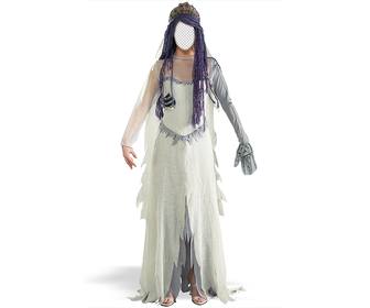 fotomontagem um traje corpse bride voce pode editar em linha