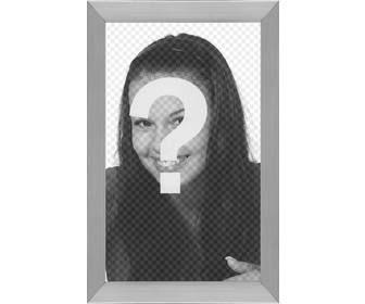 quadro imagem on-line com efeitos aluminio