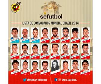 fotomontagem da selecão espanhola copa do mundo brasil 2014