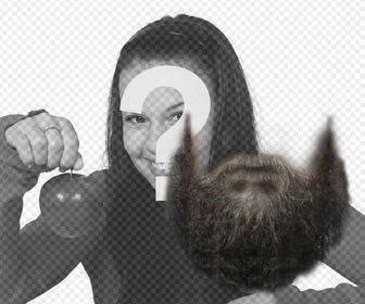 fotomontagem colocar uma barba na sua foto