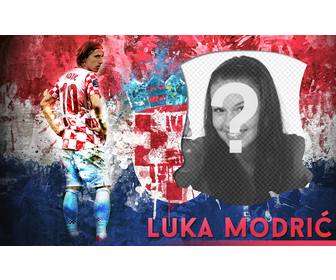efeito foto com luka modric o time futebol medio croata