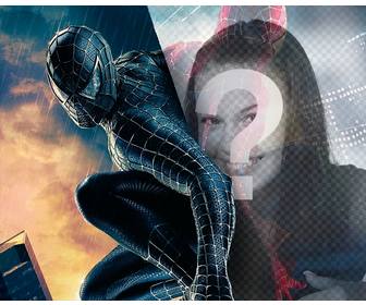 fotomontagem colocar sua foto reflexo do spiderman