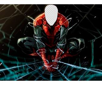 efeito da foto do spiderman ver com o seu rosto
