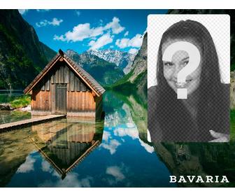 bavaria cartão postal com uma imagem um