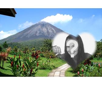 cartão do vulcão arenal decorar sua imagem