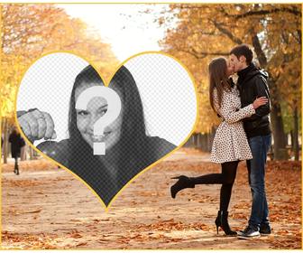 amor fotomontagem colocar sua foto com um casal beijando