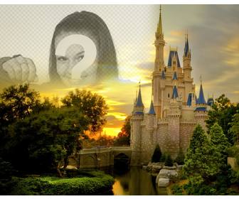 fotomontagem colocar sua foto com um castelo conto fadas