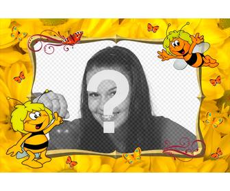 crianca quadro imagem personalizar com maya bee