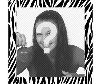 editavel foto com design zebra decorar suas imagens