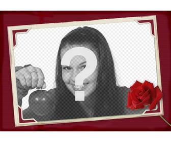 rosas vermelhas moldura imagem editar uma foto 0esta pagina lembraca do dia namorados