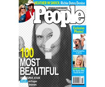 Photomontage para colocar sua foto na capa da revista People
