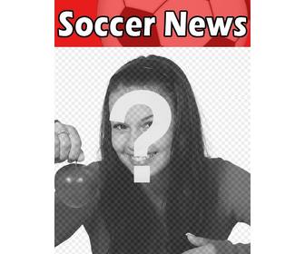 sua foto na capa uma revista britanica chamado futebol tematico soccer news