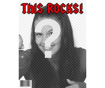 torne-se uma estrela do rock criando uma capa personalizada com sua foto na revista this rocks