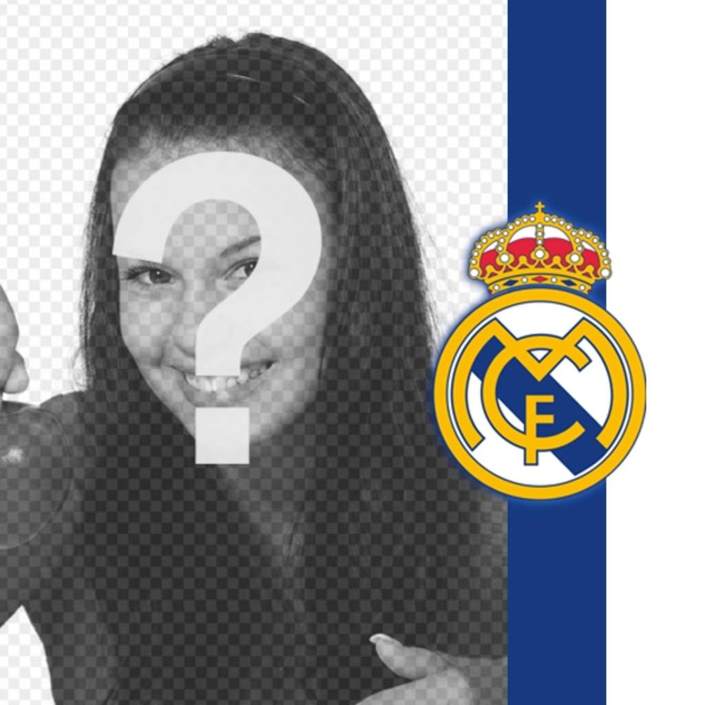 Coloque o escudo e as cores do Real Madrid com a sua..