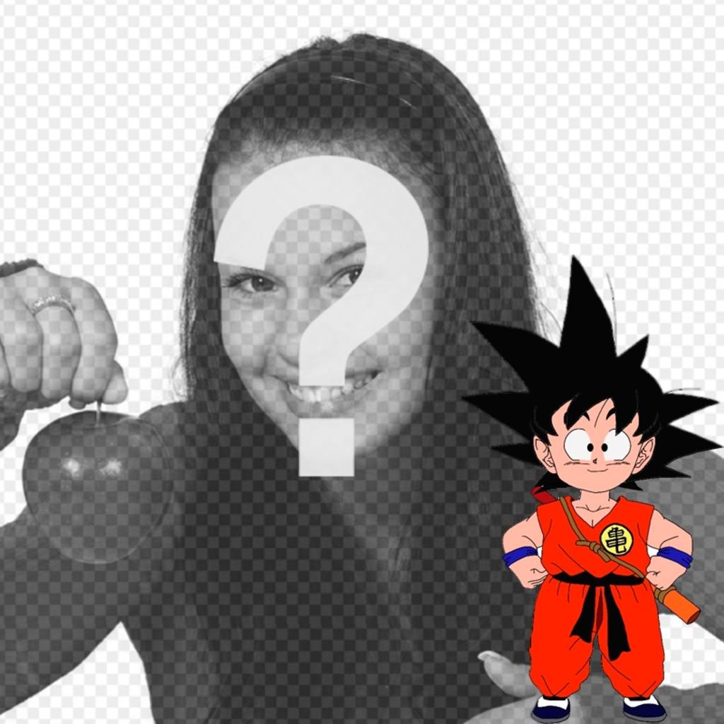 Fotomontagem para colocar pequeno Son Goku em sua..