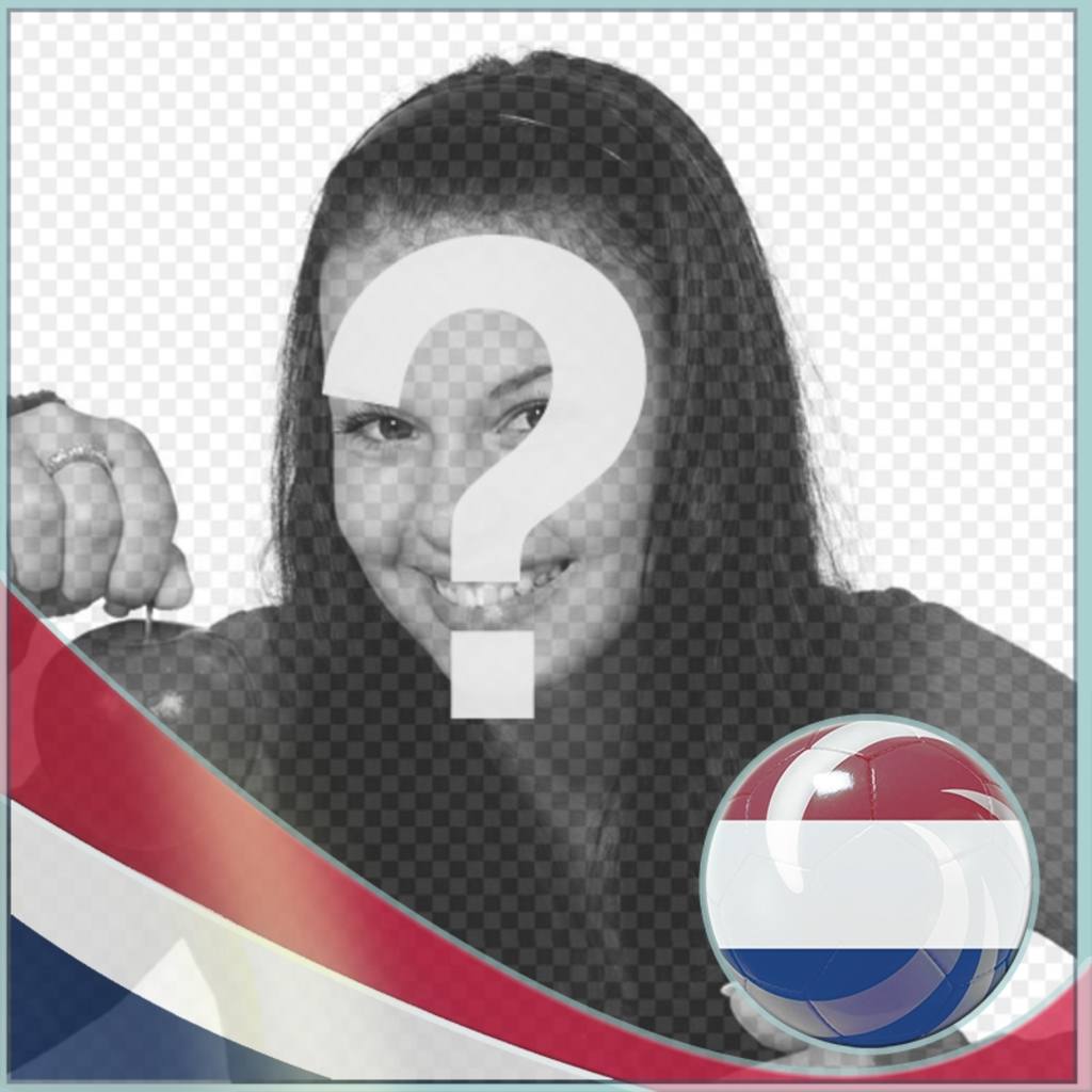 Fotomontagem com a bandeira dos Países Baixos para colocar suas fotos. ..