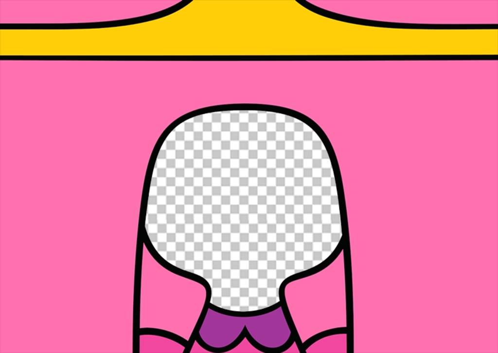 fotomontagem Facial para se tornar princesa Bubblegum da Adventure Time! ..