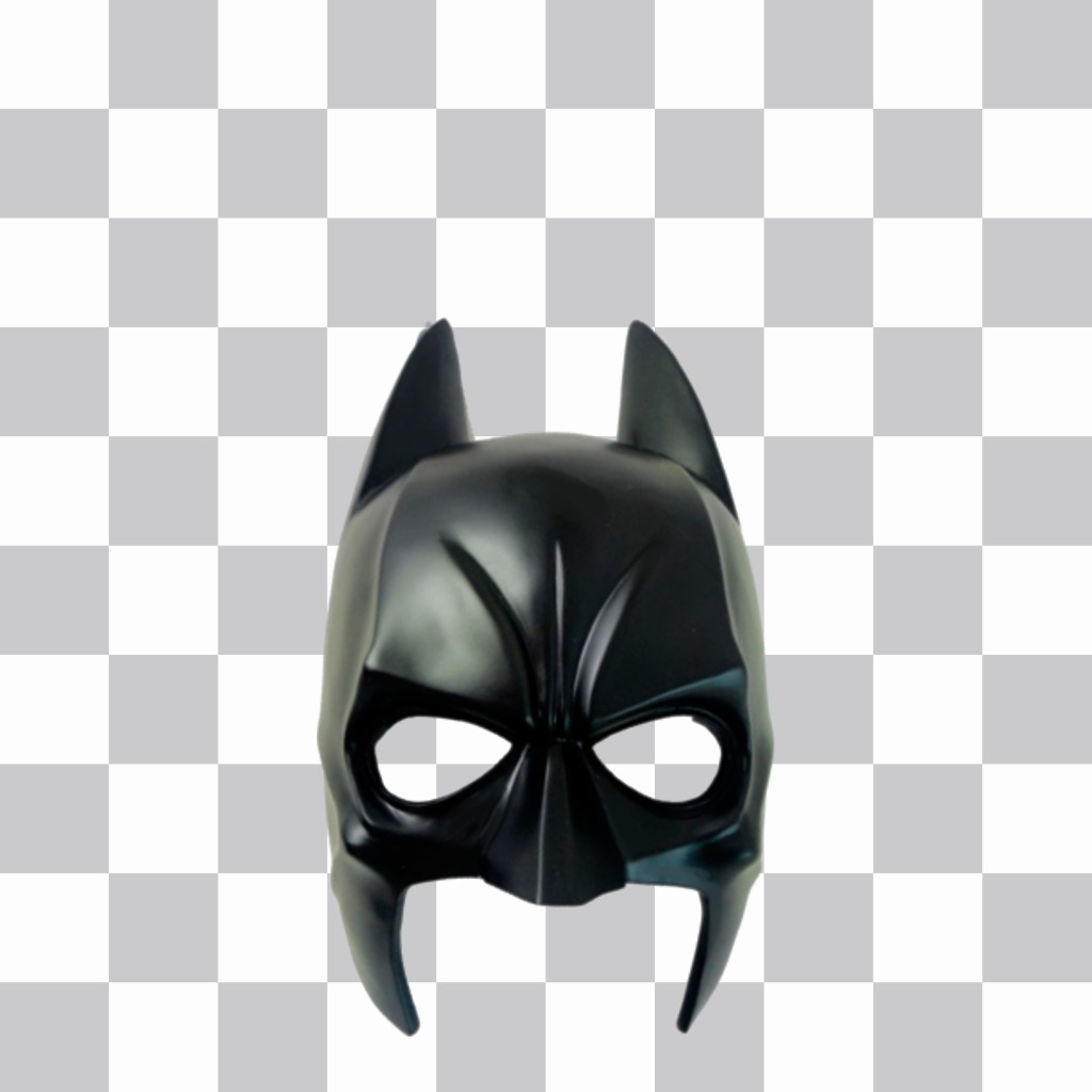 Etiqueta com super-herói Batman máscara. ..