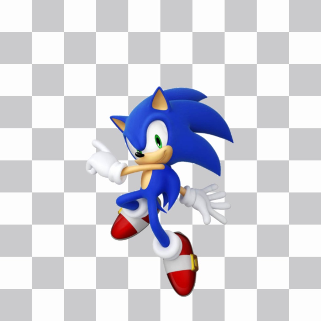 Sonic etiqueta para pôr sobre sua imagem. ..