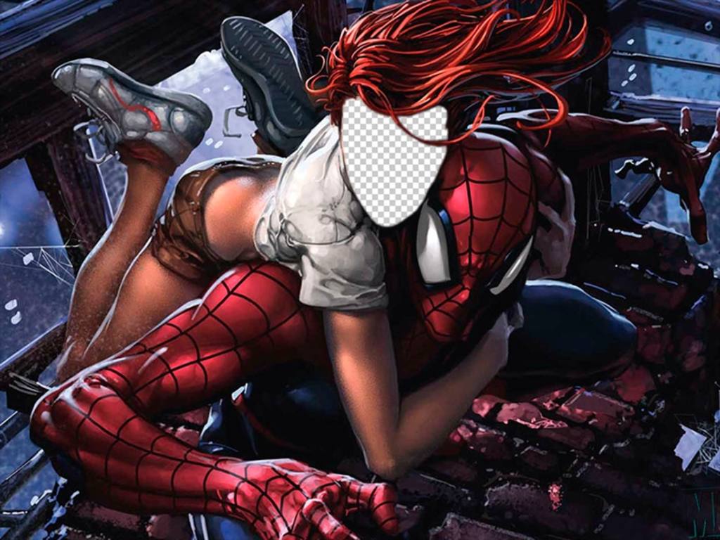 Fotomontagem com Mary Jane e Spider-Man para colocar sua foto em seu ..