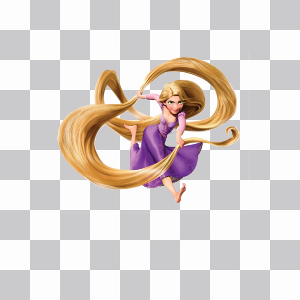 Coloque princesa Rapunzel em suas fotos com esta fotomontagem ..