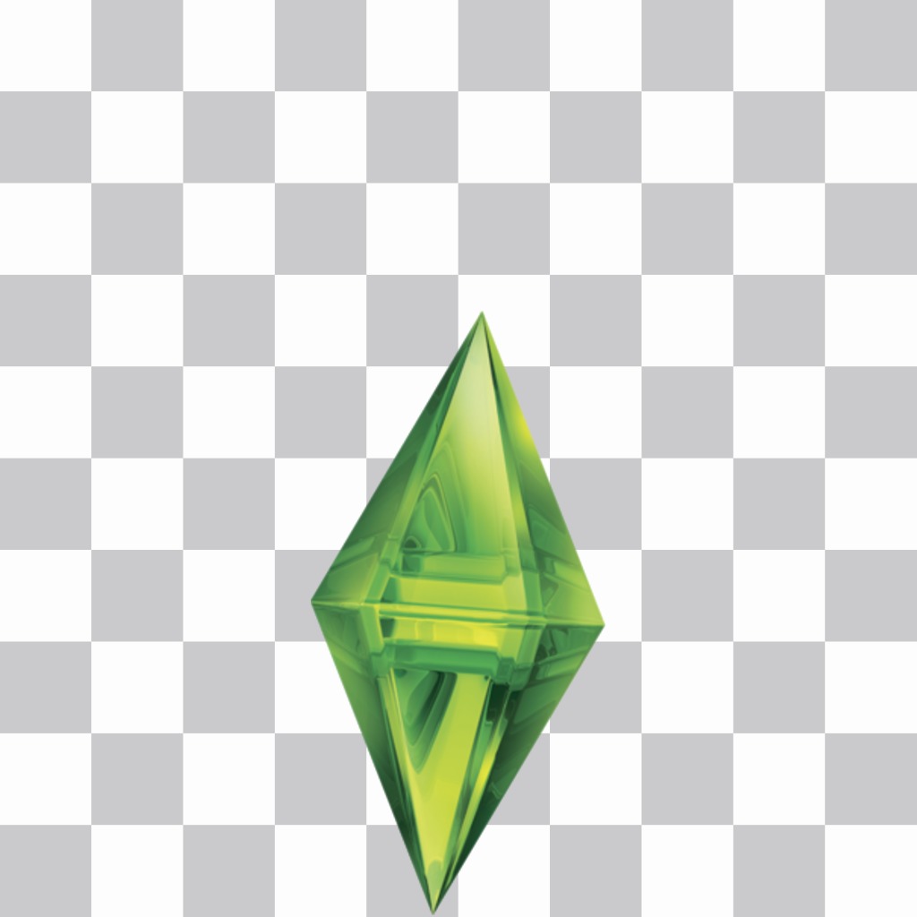 Etiqueta do losango verde do The Sims ..