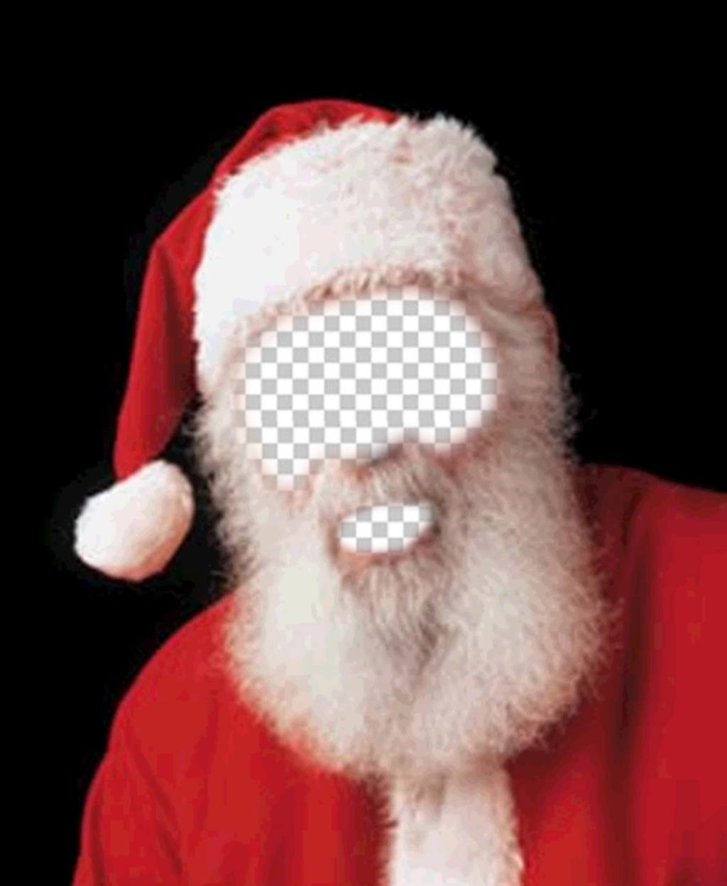 Montagem da foto da fantasia de Papai Noel para o Natal ..