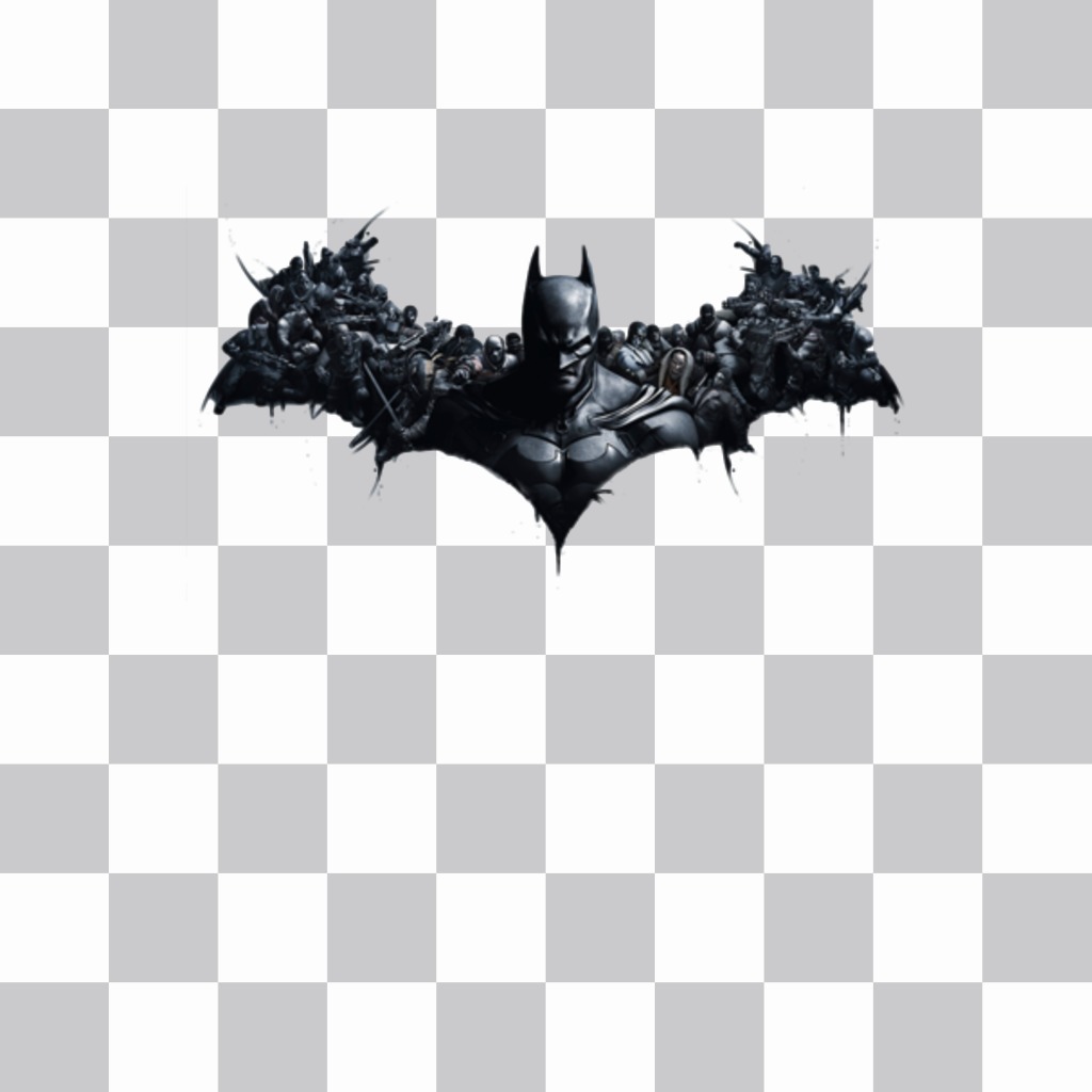 Coloque o morcego Batman Origins em suas fotos. ..