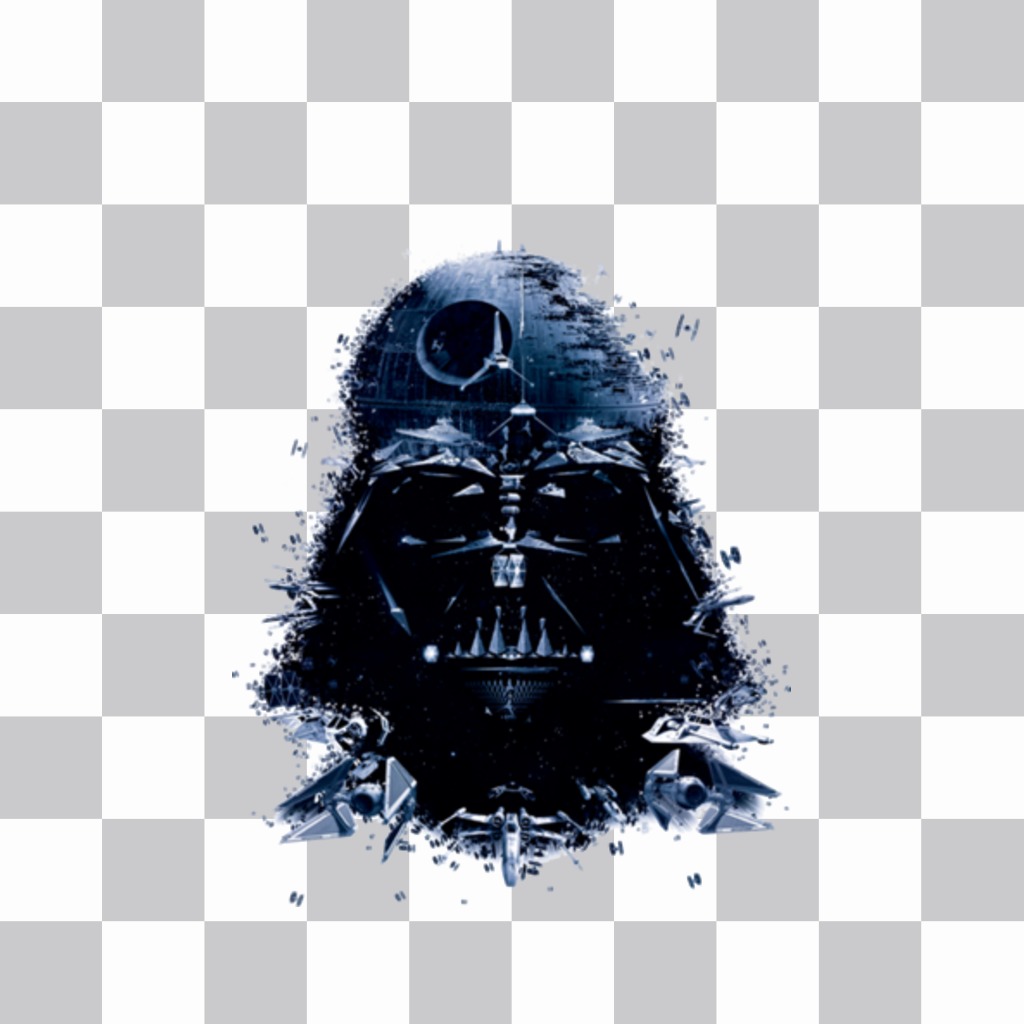 Etiqueta Darth Vader e da Estrela da Morte ..