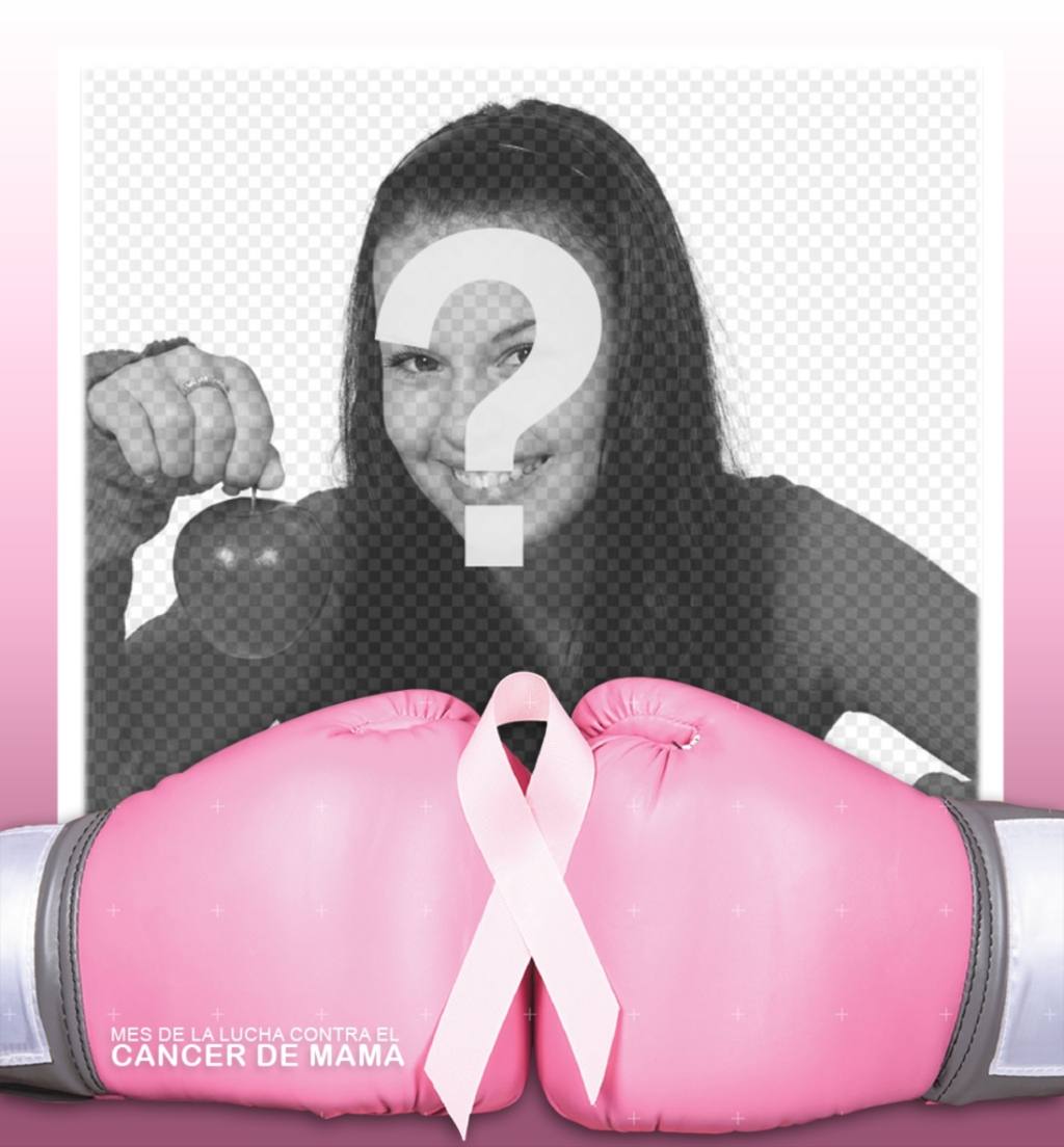 Quadro para você o perfil de imagem da luta contra o cancro da mama. ..
