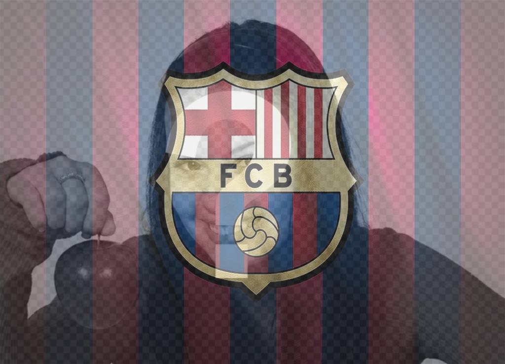 Efeito da foto do escudo do FC Barcelona para o seu ..