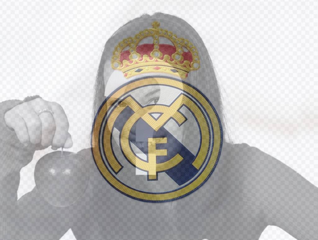 Foto efeito para colocar o escudo do Real Madrid em sua foto ..