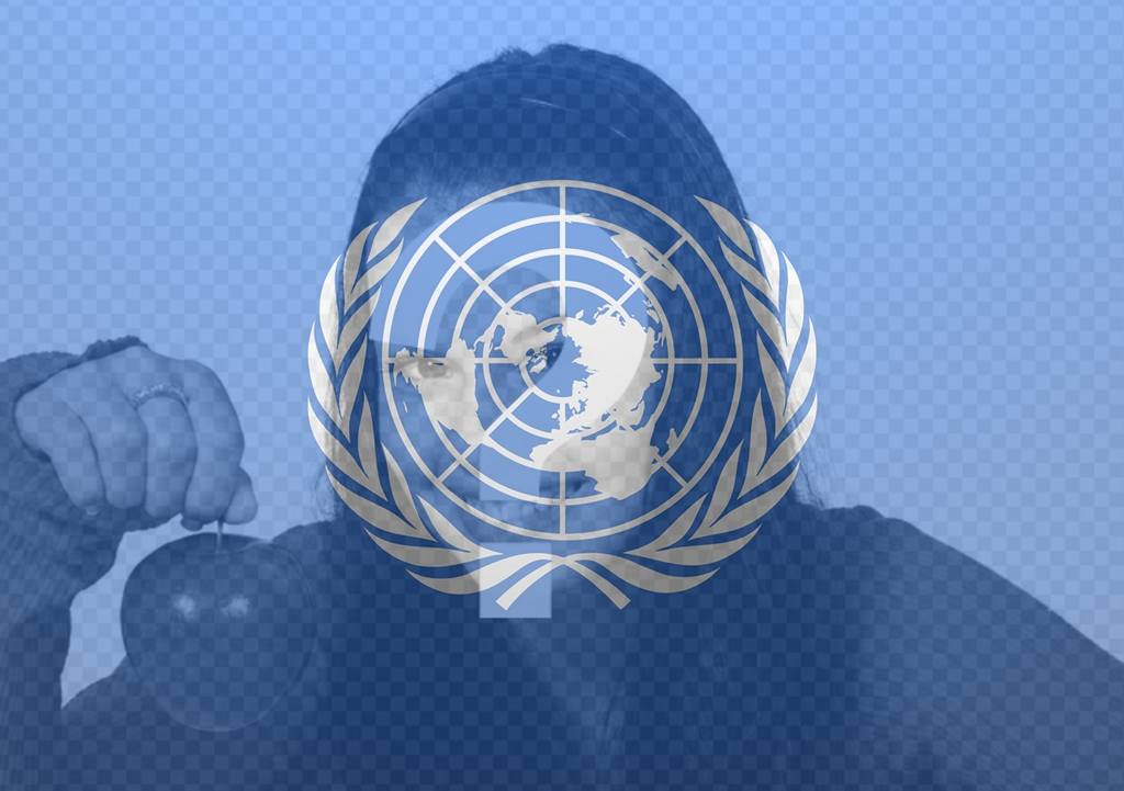 Bandeira das Nações Unidas para colocar sobre sua foto ..
