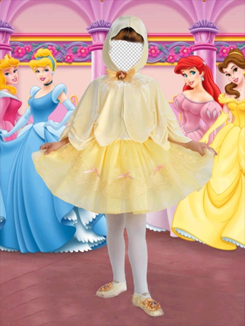 Efeito da foto de pouco traje da princesa para as meninas ..