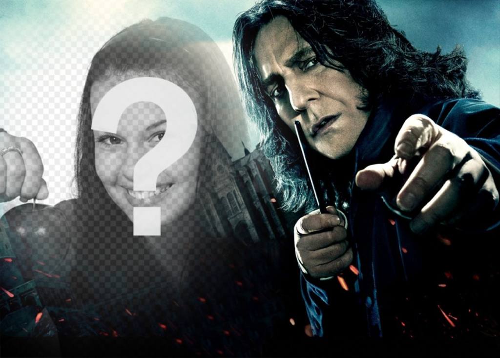 Foto efeito de Severus Snape para fazer upload de sua foto ..