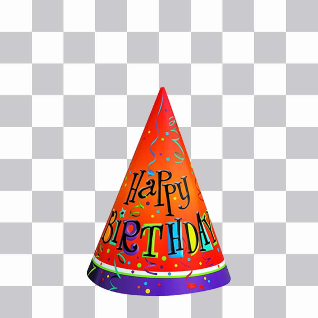 Chapéu colorido da festa de aniversário para decorar suas fotos ..