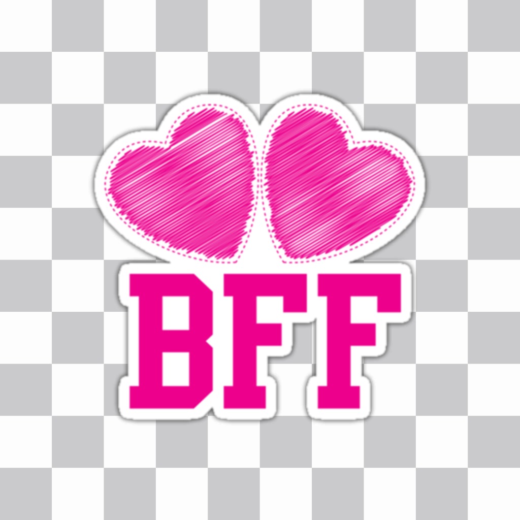 Mostrar quem é o seu melhor amigo com esta etiqueta do ícone do BFF ..